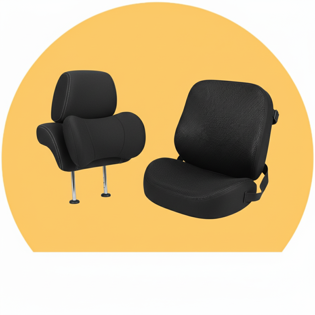 Headrest and lumbar support