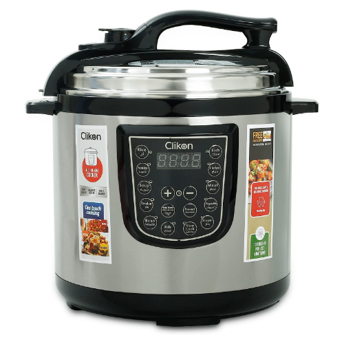 Clikon All in one Intelligent Pressure Cooker with 1300 Watts, 13 built ...