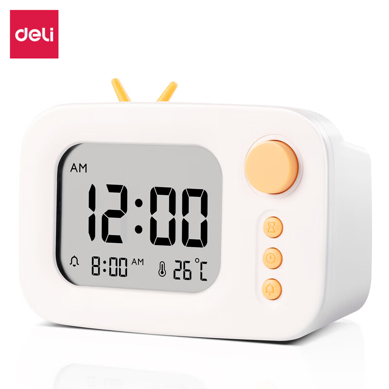 Deli Student Timer, Electronic Smart Alarm Clock, Children's Thermometer, Countd...