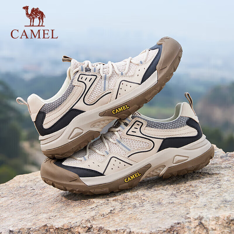 CAMEL Men's Outdoor Hiking Retro Mesh Casual Low-Top Trekking Shoes, G14S342046,...