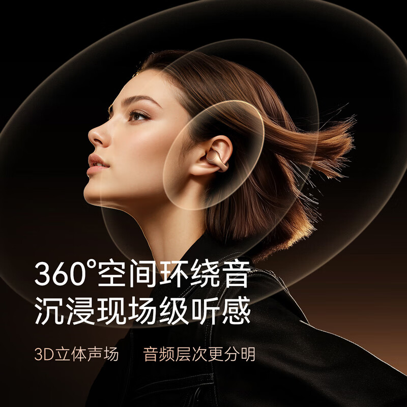 SoundCore Space NC Pro Clip-on Bluetooth Earphones Open Wireless Hanging Ear Spo...