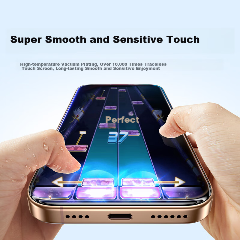 Lulian Tempered Glass Screen Protector for IPhone 16 Pro Max, Full Coverage, No...