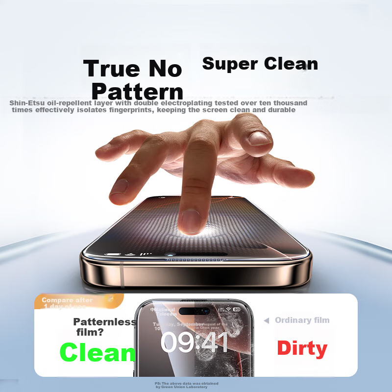 Lulian Tempered Glass Screen Protector for IPhone 16 Pro Max, Full Coverage, No...