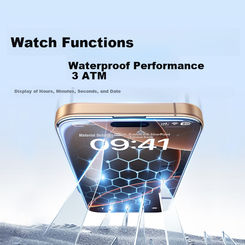 Lulian Tempered Glass Screen Protector for IPhone 16 Pro Max, Full Coverage, No...