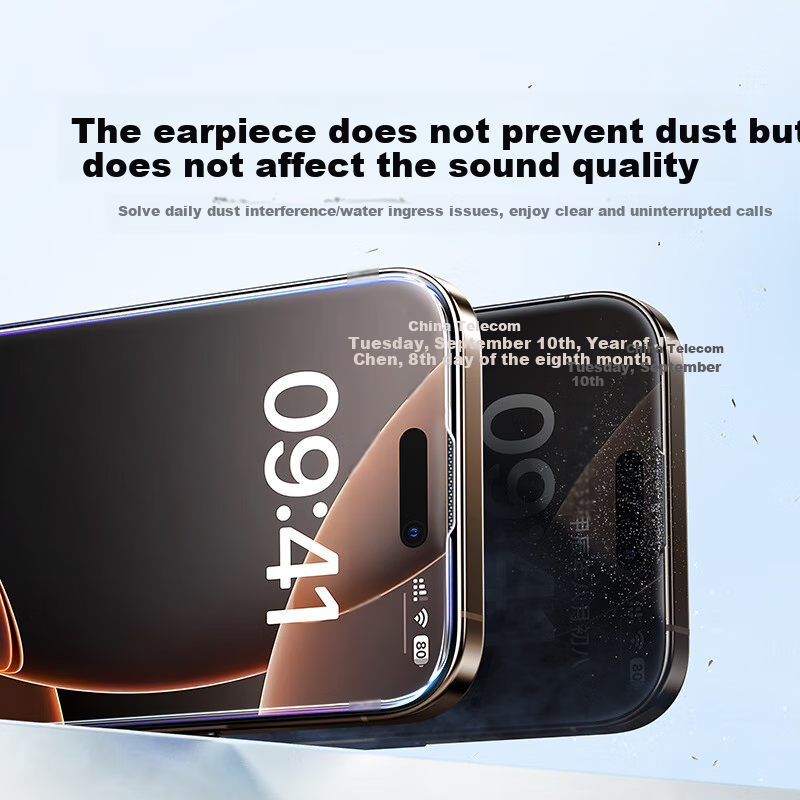 Lulian Tempered Glass Screen Protector for IPhone 16 Pro Max, Full Coverage, No...