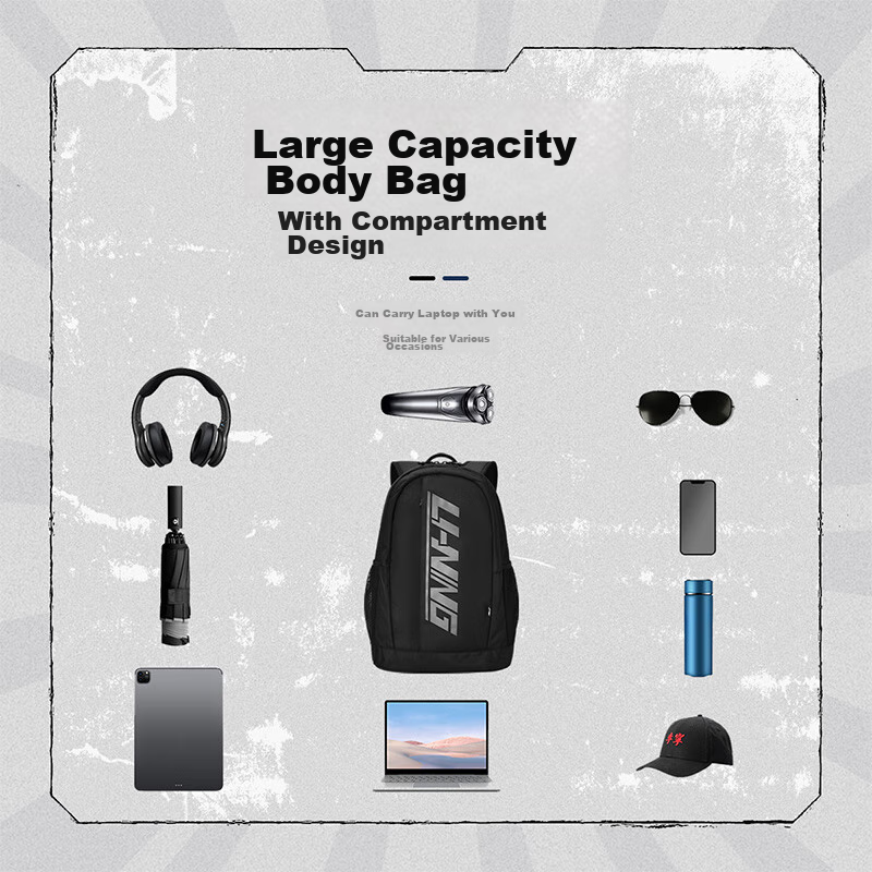 Li-Ning Table Tennis Backpack, Casual And Stylish, for Men And Women, Suitable f...