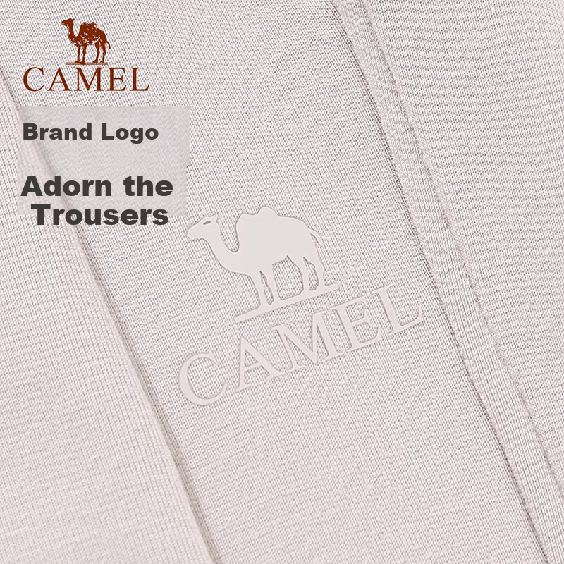 CAMEL Women's Casual Pants Spring Yoga Fitness Pants Breathable Loose Straight-l...