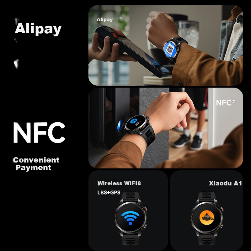 MARK FAIRWHALE Android Smart Watch with SIM Card Slot 4G LTE All Networks Adult...