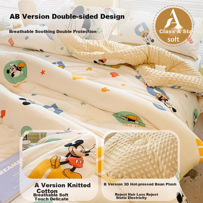 Cat Person Class A Soybean Velvet Quilt Autumn and Winter Season Soybean Quilt C...