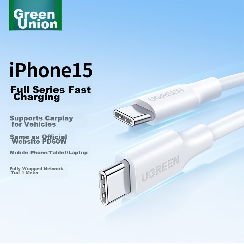 Lulian Type-C Data Cable, Double-Ended PD60W Fast Charging, C to C Car Charging...