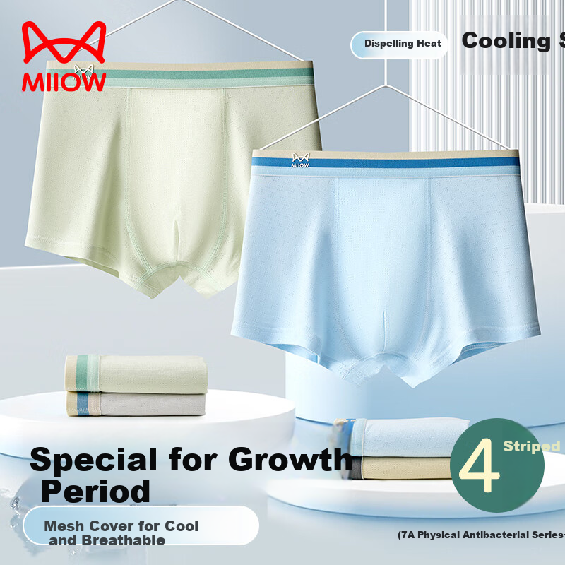 MiiOW Boys Modal Boxer Briefs for Big Boys and Teenage Boys