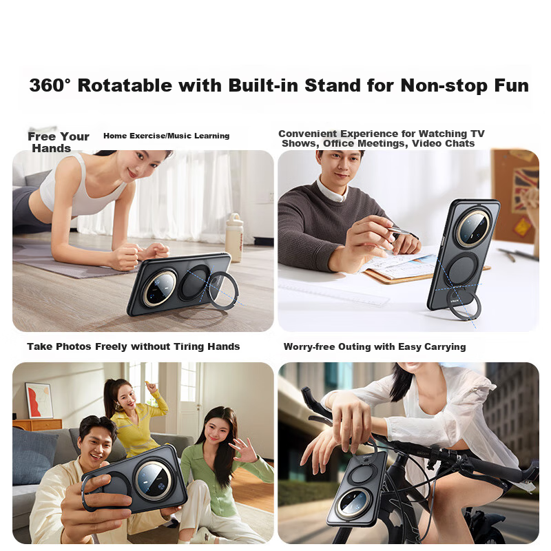 Lulian [360° Rotating Stand Case] Compatible with Huawei Mate70 Pro Phone Case,...