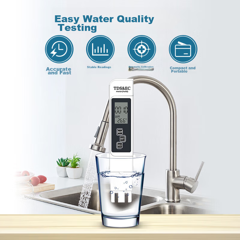 Lvchi TDS & EC Water Quality Testing Pen, High-Precision Water Testing Pen, Hous...