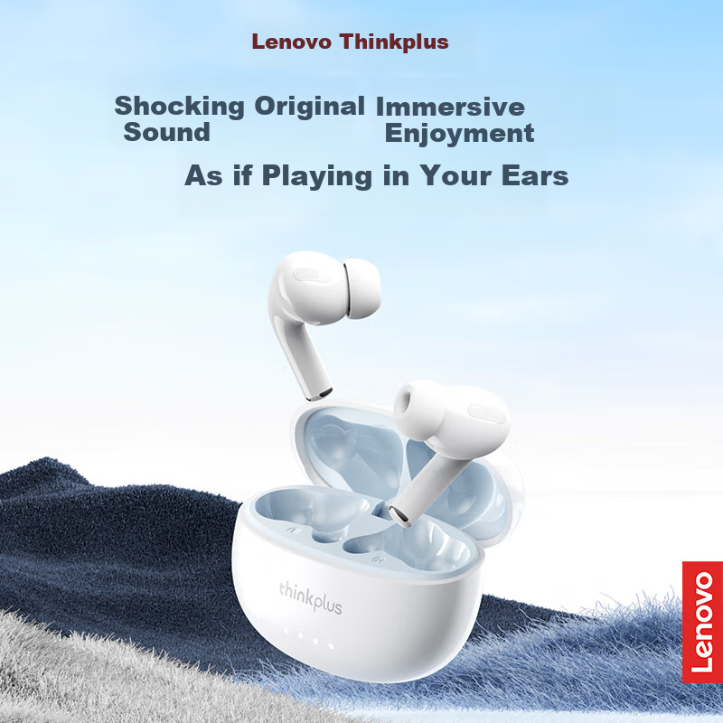 Lenovo [2025 Latest Model] True Wireless Bluetooth Earbuds, In-Ear Call Noise Re...