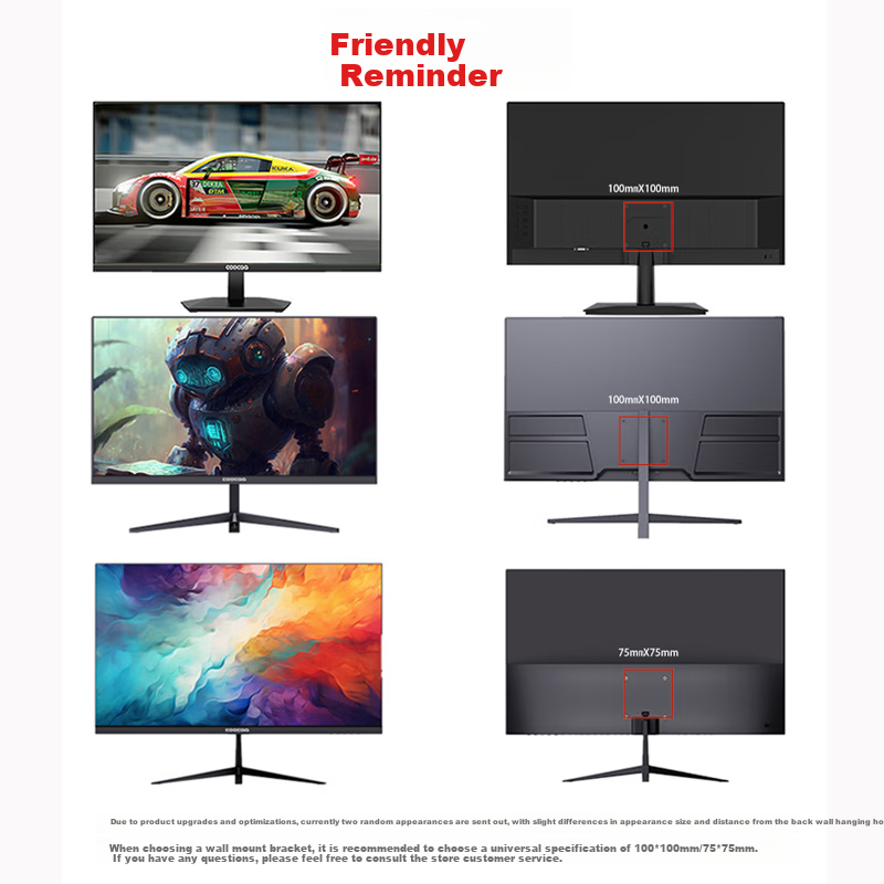 Coocaa Skyworth 27-inch HD Office Monitor 75Hz Refresh Rate Narrow Bezel Wall-Mo...