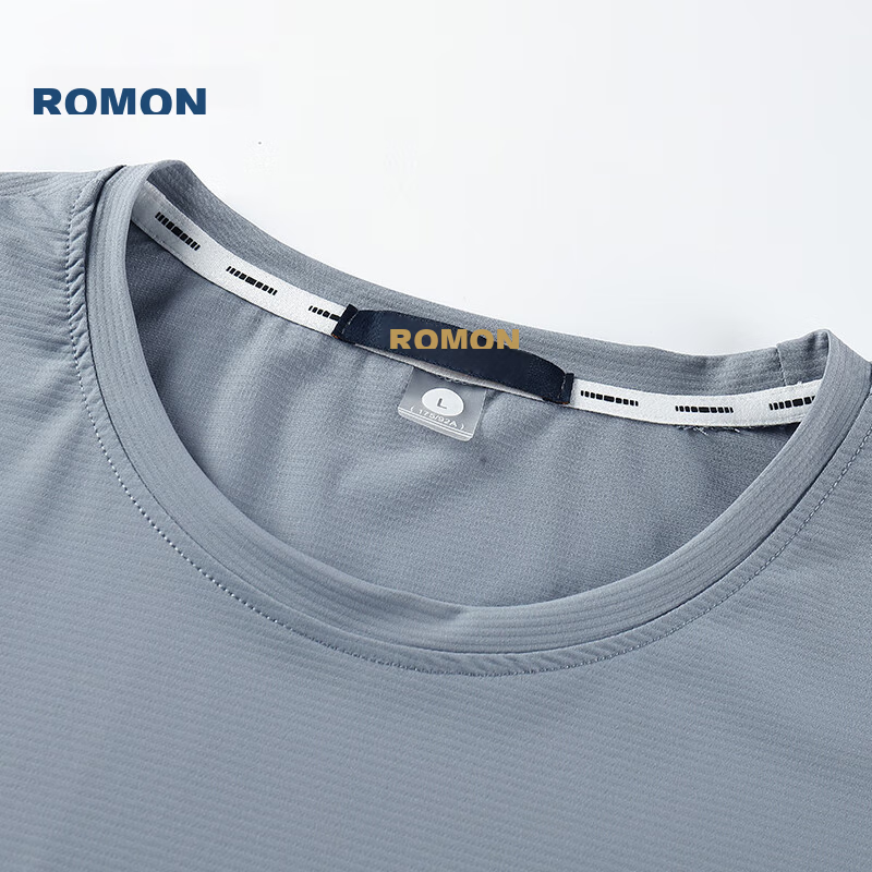 ROMON Ice Silk Feel Short-Sleeve T-Shirt for Men, 2025 Summer Sports Quick-Dry S...