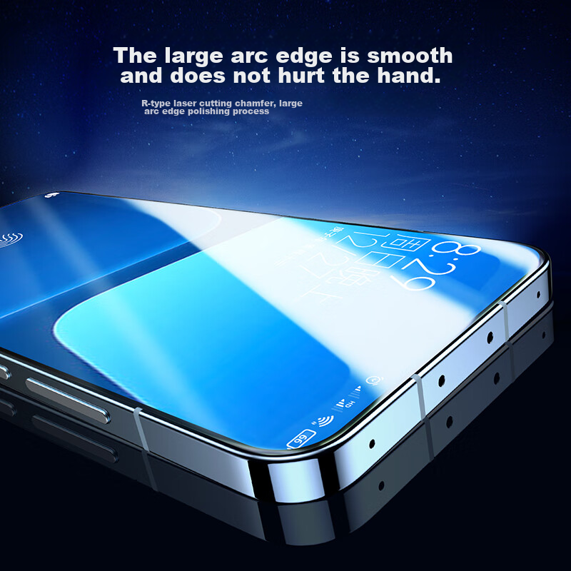 Lulian Tempered Glass Screen Protector for Xiaomi 13, Full Coverage No Black Bor...