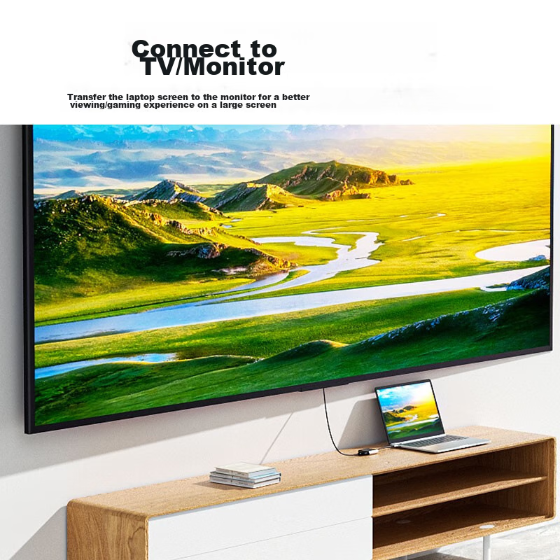 Liantuo Type-C Expansion Dock, USB-C to HDMI/VGA Converter, 4K, for Apple Comput...