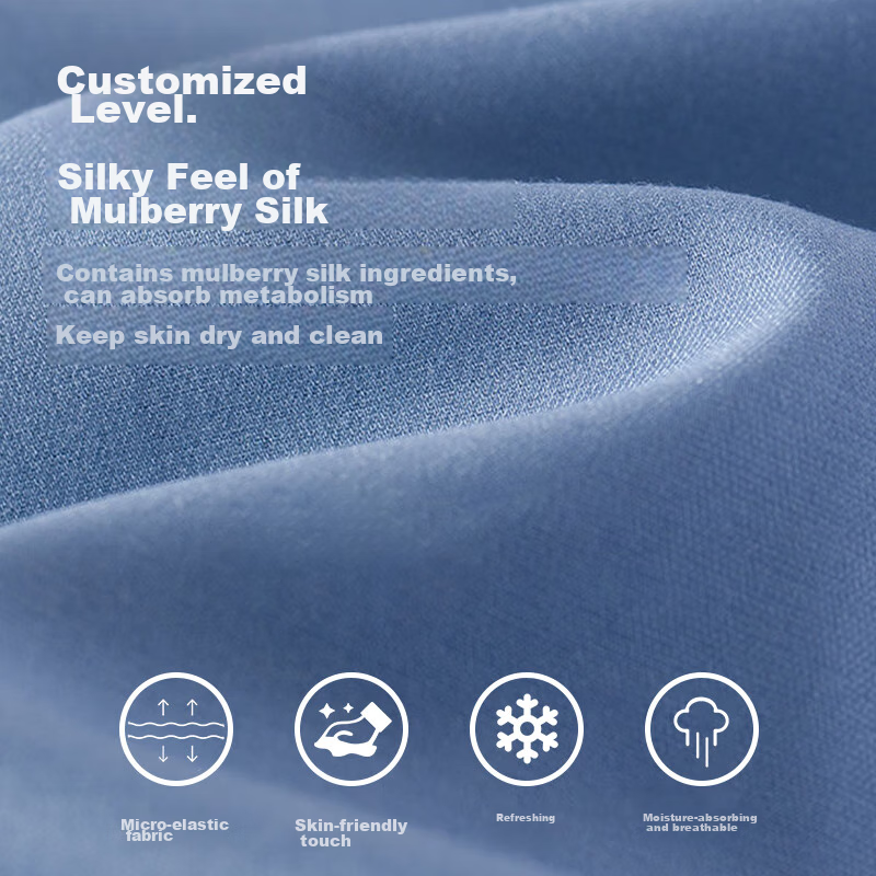 ROMON [Mulberry Silk Non-Iron] Long-Sleeve Shirt, Men's White Dress Shirt, Slim...