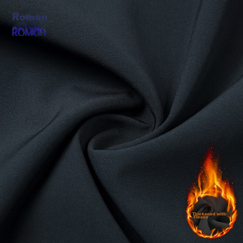 ROMON Jacket for Men, Winter Fleece-Lined Coat, Stand-Up Collar, Versatile Execu...