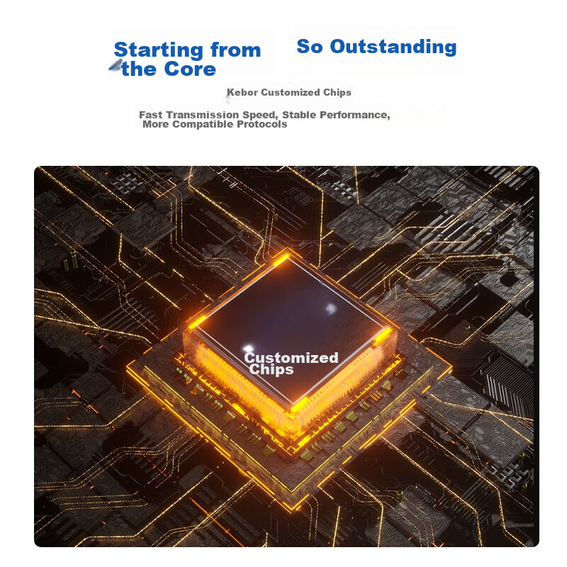 Kaibor Thunderbolt 4 Full-Function Data Cable, Type-C Cable, USB4 Cable, Compati...