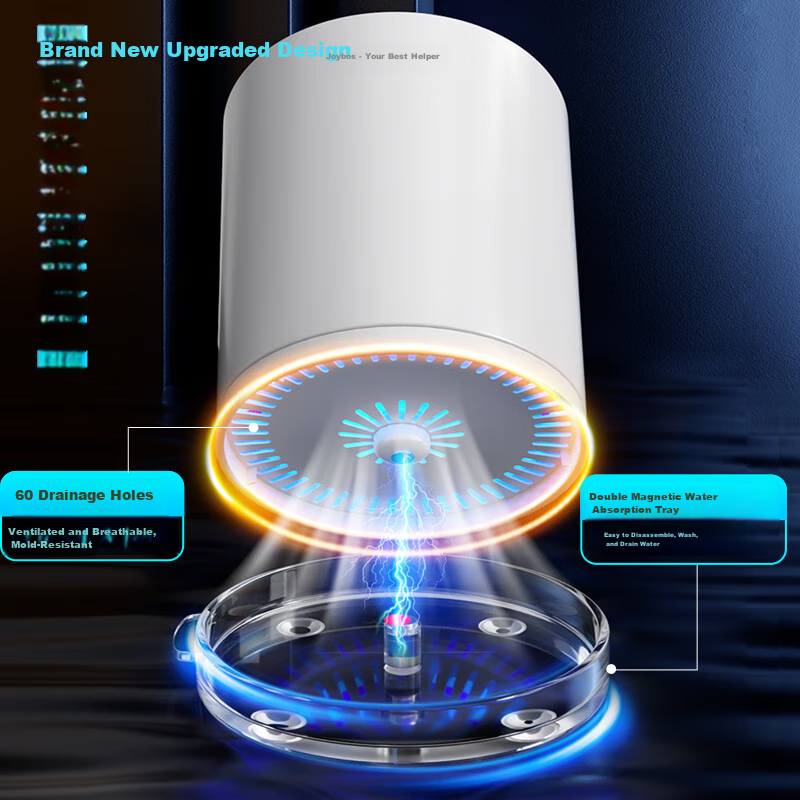 Jiabangshuo New Kitchen Magnetic Sensor Rotating Knife Holder, Thickened Storage...