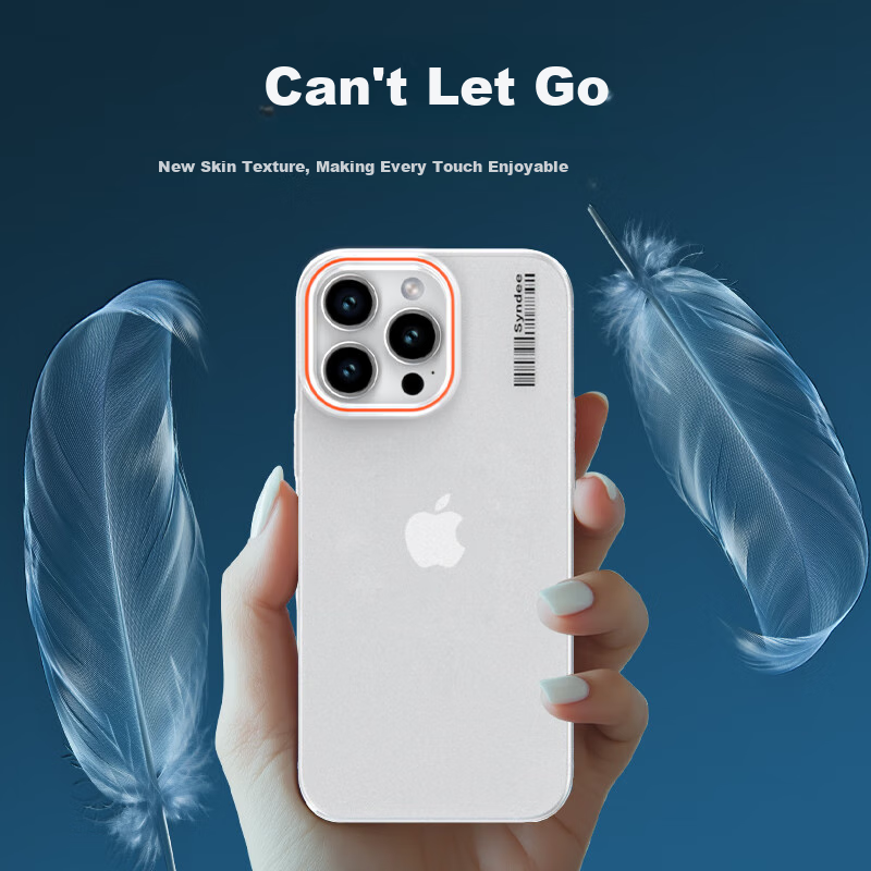 Langke Transparent Matte Lens Anti-fall Ultra-thin Hard Shell for Apple 16Pro Ph...