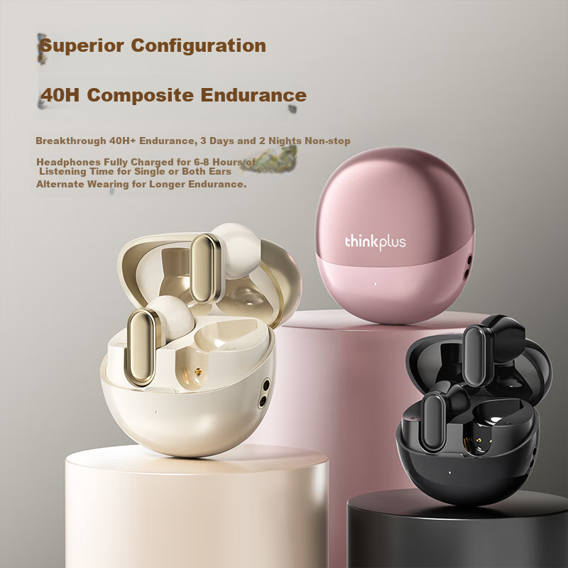 Lenovo LP19pro True Wireless Bluetooth Earbuds Half In-Ear Running Sports HD Cal...