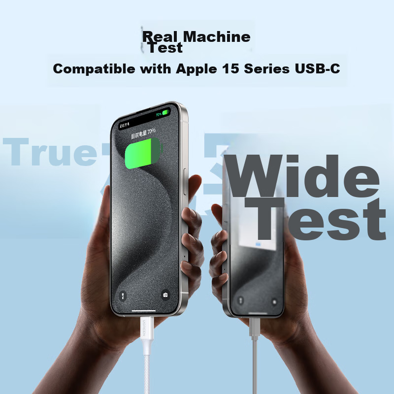 Lulian Compatible Apple 16/15 Charging Cable, Type-C Data Cable, Dual-Ended PD60...