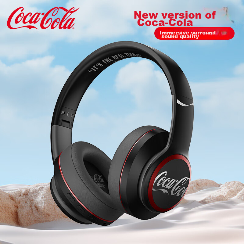 Coca-Cola T05 Headphones, Bluetooth Gaming Headset, Qixi Gift, Wireless Earphone...
