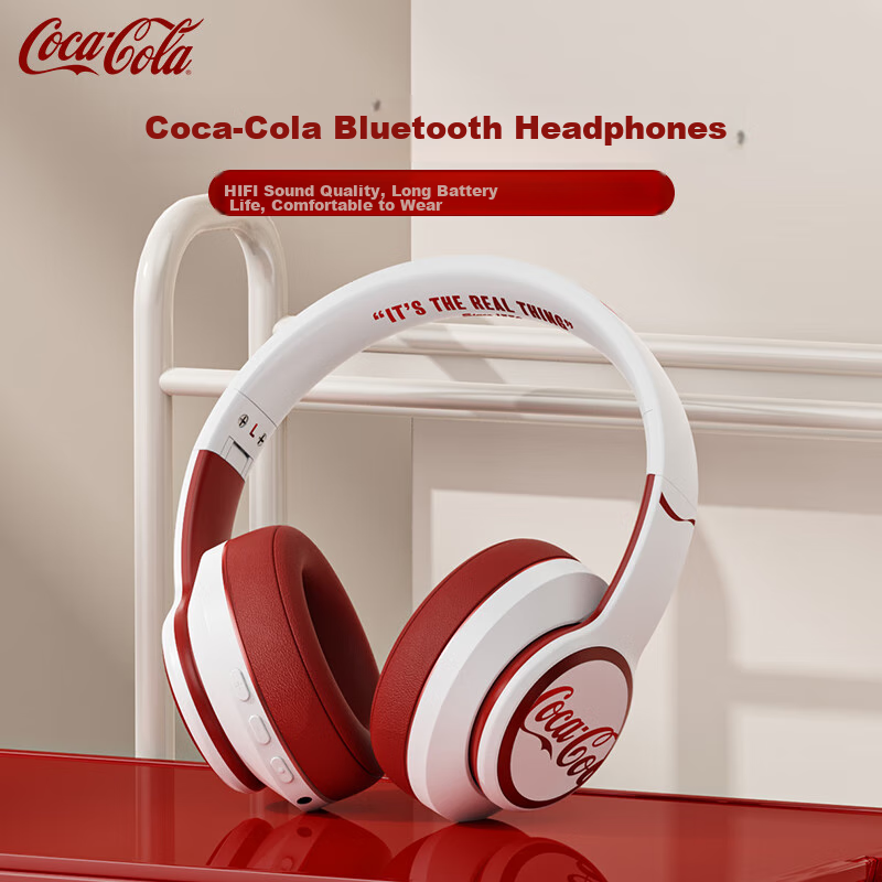 Coca-Cola T05 Headphones, Bluetooth Gaming Headset, Qixi Gift, Wireless Earphone...