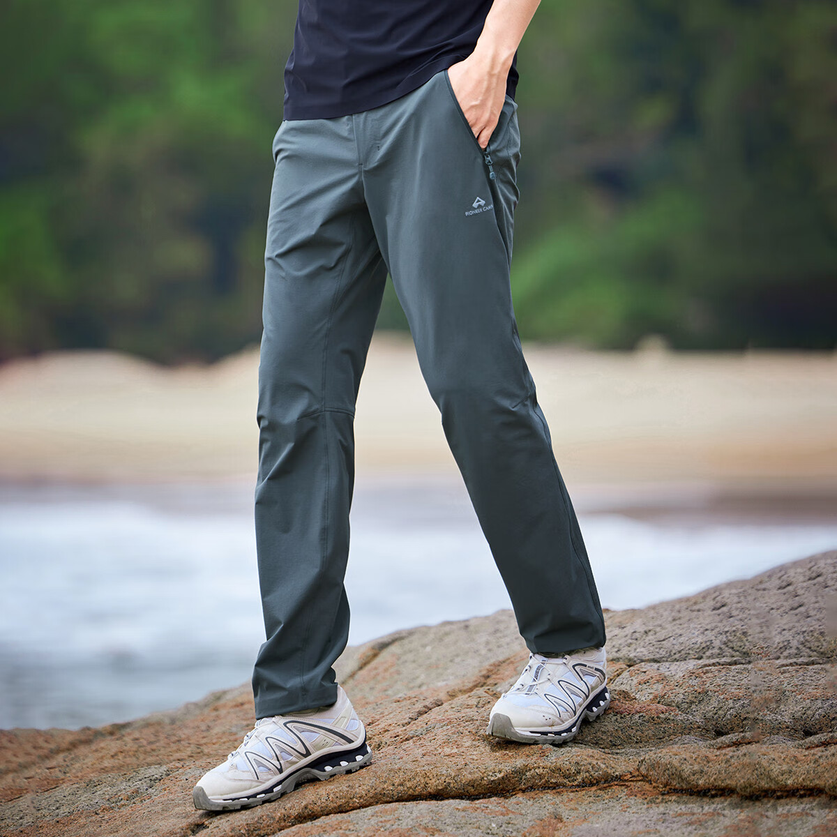 Pioneer Camp Cat Quick-Dry Pants for Men, Spring And Autumn Outdoor Hiking Trous...