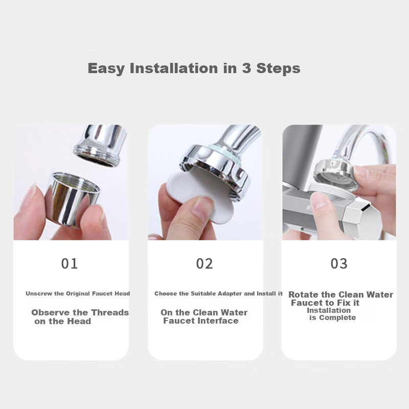 BOLEBAO Faucet Water Purifier, Removes Limescale And Residual Chlorine, Househol...