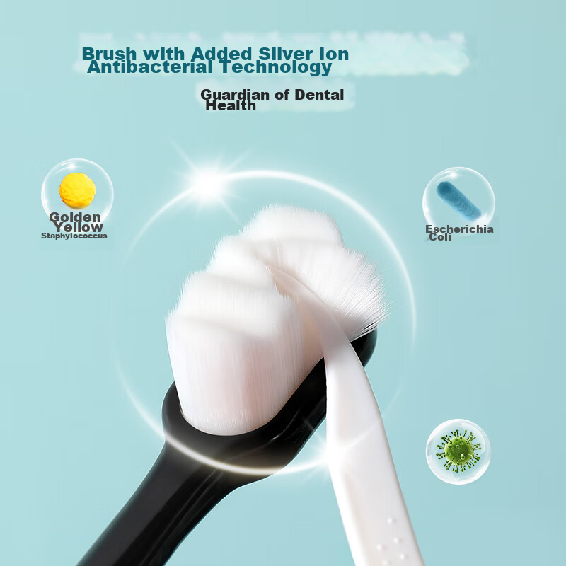 RAOYI Small Head Antibacterial Soft Bristle Toothbrush, Ultra-Soft Multi-Bristle Gum Protection for Women, Postpartum And Pregnant Women, 6-Pack