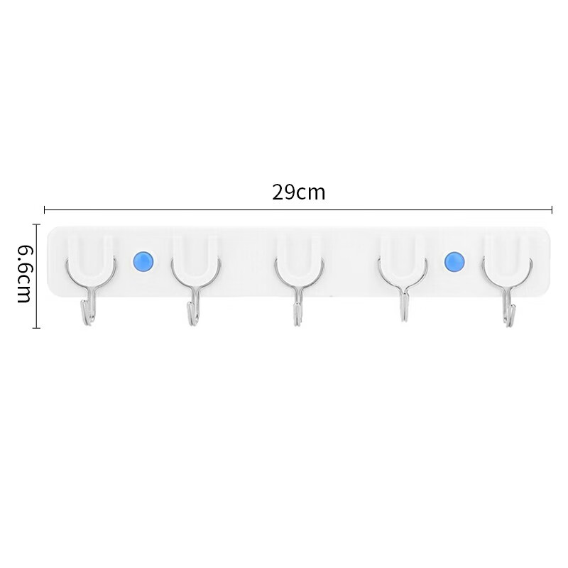 Camellia Hook Adhesive Hooks, Bathroom Door Back Hooks Clothes Hanger, No-Drill Seamless Towel Hooks Strong Adhesive Hooks, 5 Hooks