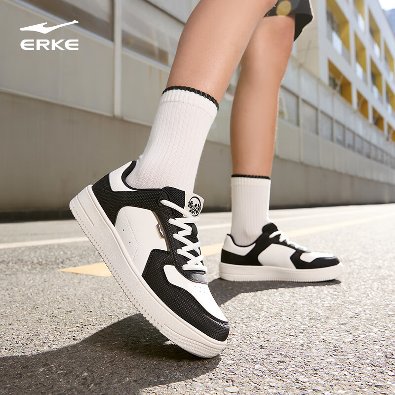 ERKE Women's Platform Sneakers Lightweight Casual White Shoes All-match Sports Shoes | Linglan 2 52125101350