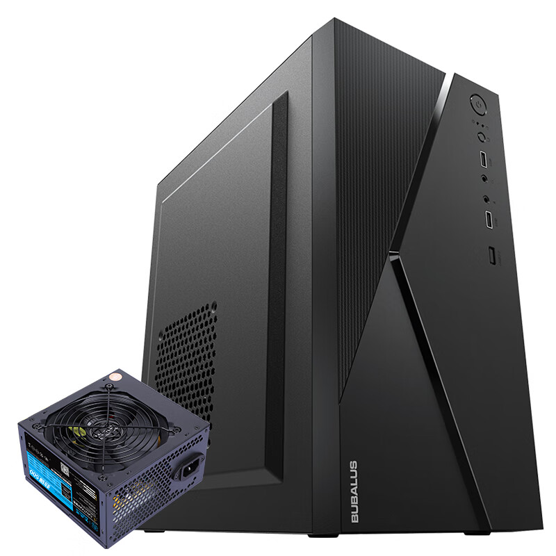 BUBALUS Cowboy K+ Strong 500W M-ATX Business Office Desktop Computer Set/Chassis Power Supply Home Set/Support Backline
