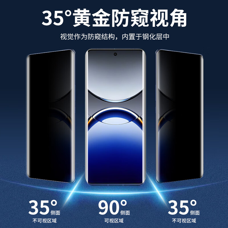 Hongzhuo [Privacy Screen] Suitable for Oppo Find X8 Pro Privacy Tempered Glass Film OPPO Find X8 Pro Mobile Phone Film Dust-free Cabin Dust-proof Anti-fall Anti-peeping Protective Film