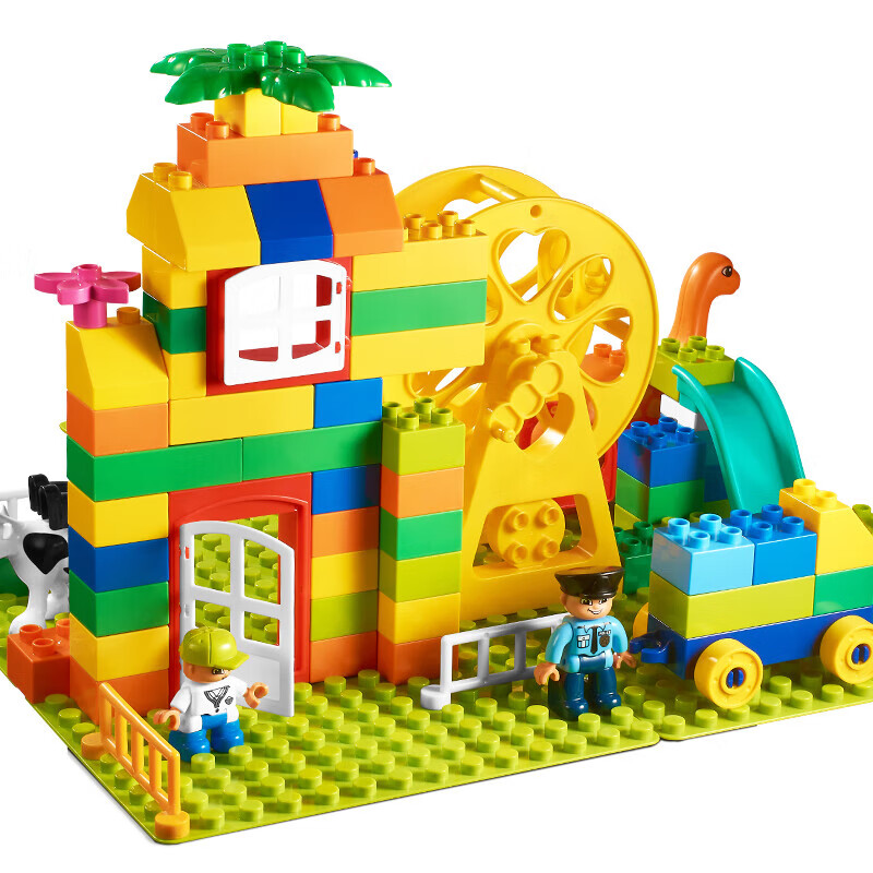 Crown Nest Educational Building Blocks Toy for Boys Large Part DIY Assembly Model Children's Toy Girls Birthday Gift 3-6 Years Old