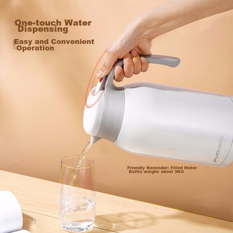 Fuguang Insulated Bottle, 2.2L Large Capacity, 304 Stainless Steel Thermos, Household Warm Water Bottle, Push-Type Hot Water Kettle, Boiling Water Bottle