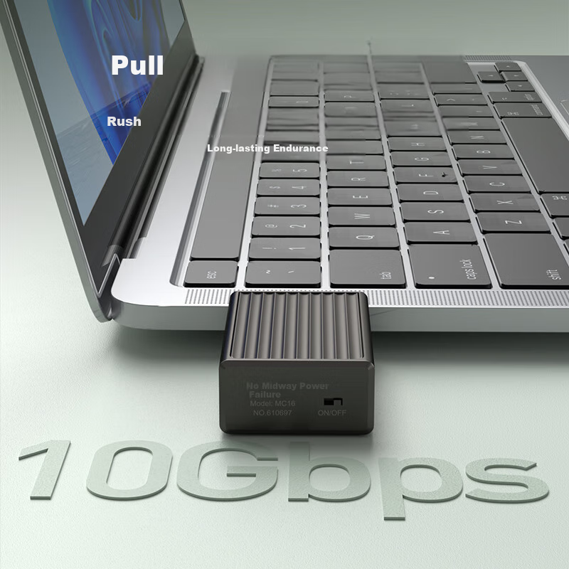 Hagibis 2230 Hard Drive Enclosure, M.2 Portable SSD NVMe External Hard Drive Case with Fan, Type-C, for Mobile Phones, Mac, Laptops, Handheld Devices, External SSD Expansion