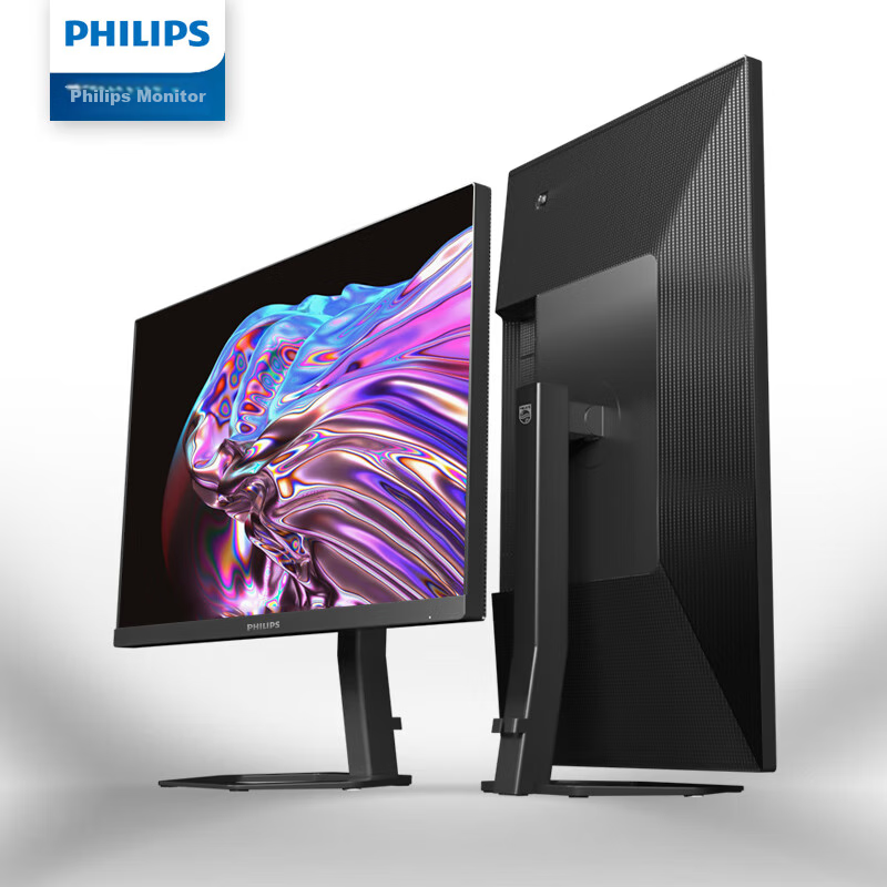Philips 27-Inch 4K IPS 10bit Factory-Calibrated HDR400 TypeC65W Low Blue Light Office Monitor Professional Design Screen with National Subsidy 27E1N5900R