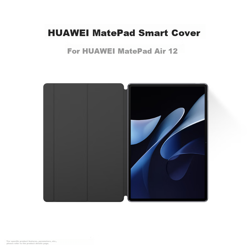 HUAWEI MatePad Smart Case, Classic Black, Compatible with HUAWEI MatePad Air 12-Inch