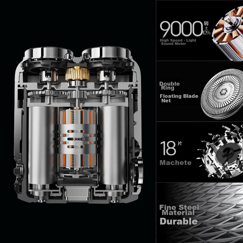 Skyworth Travel Electric Shaver for Men, Mini Portable Razor, Clean Shave, Waterproof, Birthday Christmas Gift for Boyfriend Husband