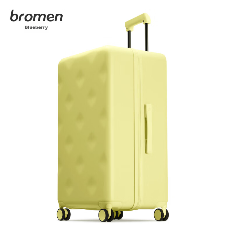 Bulaimei Luggage, Suitcase for Women And Men, Travel Case, Large Capacity, Password Lock, Student Check-In Suitcase, 24 Inches, Cheese Yellow
