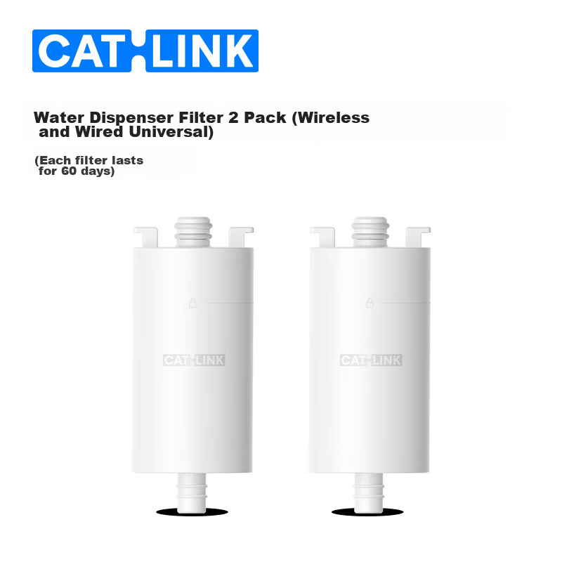 CATLINK Wireless Smart Water Dispenser Dedicated Filter Cartridges, 2 Pieces