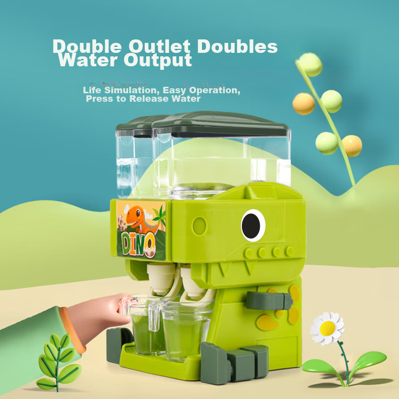 TaTanice Children's Water Dispenser Toy, Pretend Kitchen Playset, Realistic Water-Producing Mini Juice Machine, Birthday Gift for Girls
