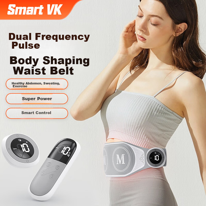 Smart VK Fat-Burning Machine, Belly Slimming Device, Abdominal Fat Reducer, Home Fitness Equipment, Lazy Person's Shaping And Weight Loss Vibrating Waist Belt