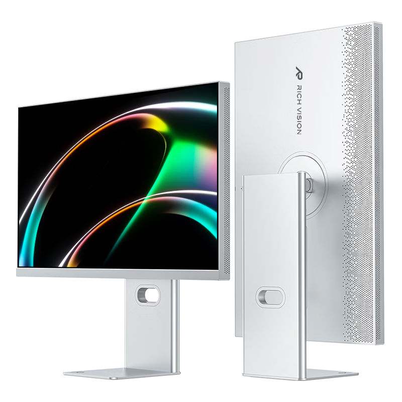 RICHVISION Future Vision 27-Inch Monitor, 5K Retina Display, Apple-Like Screen, Type-C 90W, 10-Bit HDR400, Professional Design And Editing Computer Screen, RV200pro