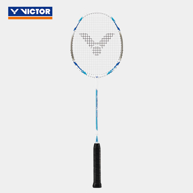 VICTOR Badminton Racket, Single Racket, for Men And Women Beginners, Lightweight, Durable, Full Carbon Fiber, 4U Sharp Tip, MX7000N